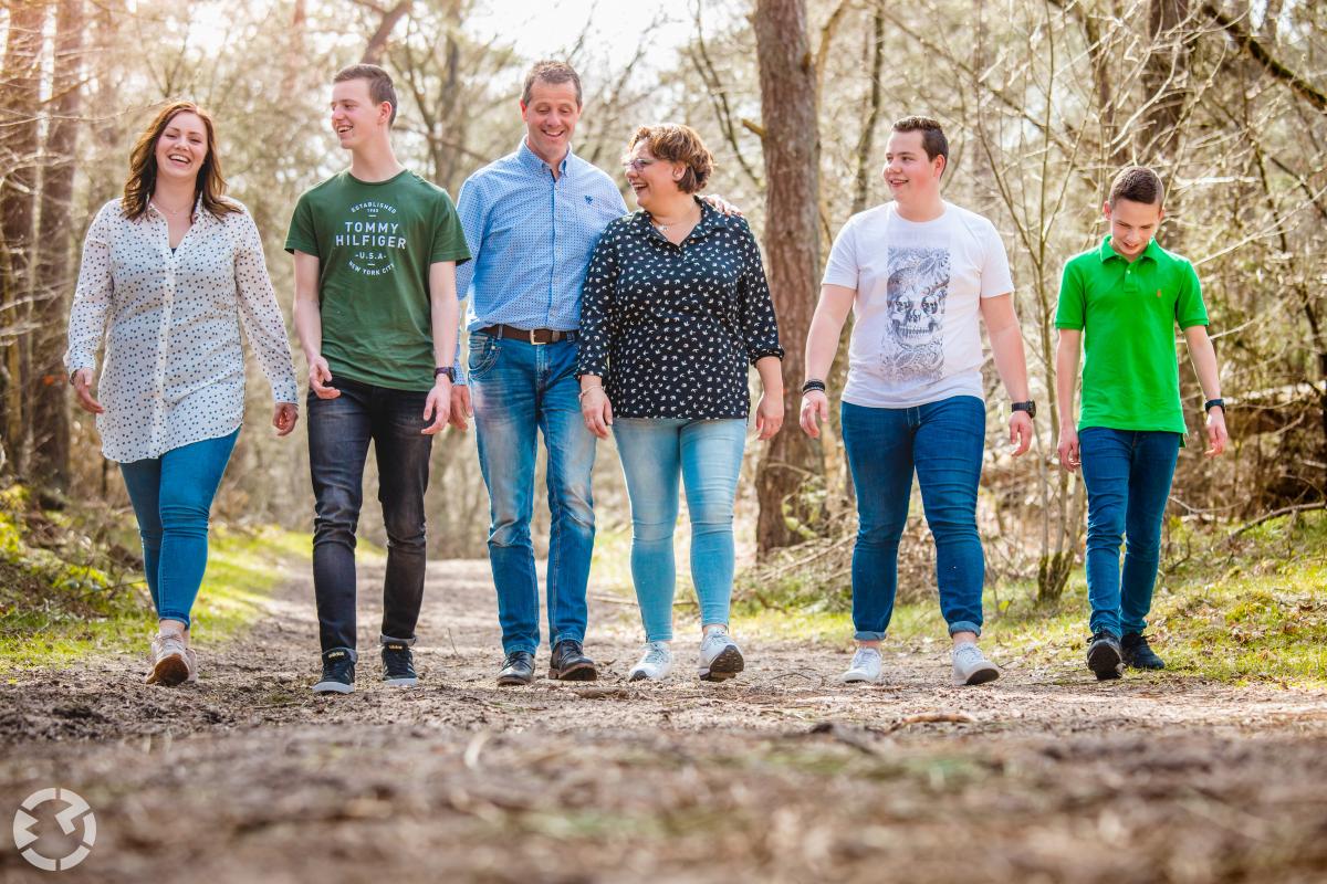 Familieshoot in het bos