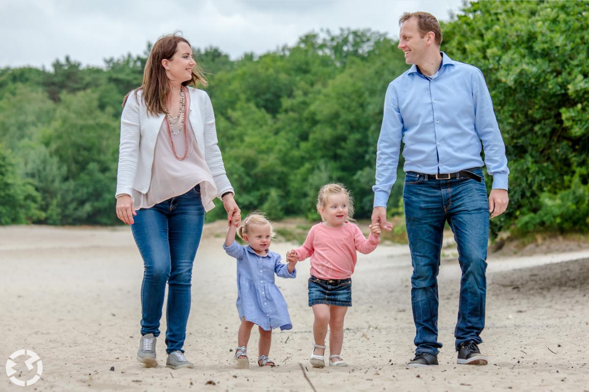 Familie fotoshoot in de Brabantse duinen