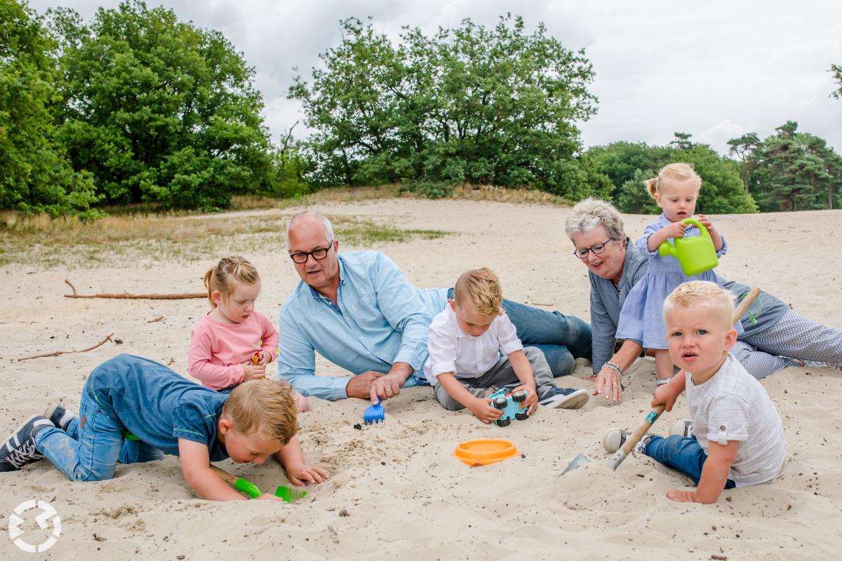 Familie fotoshoot in de Brabantse duinen