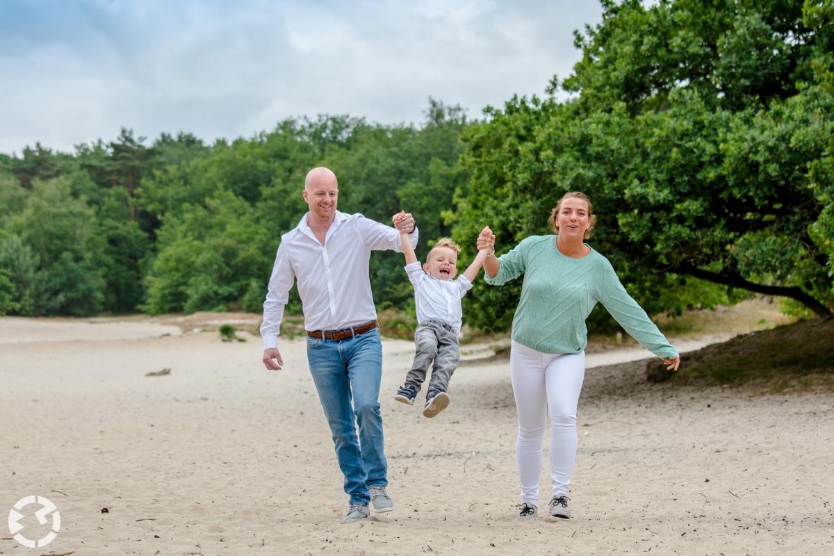 Familie fotoshoot in de Brabantse duinen