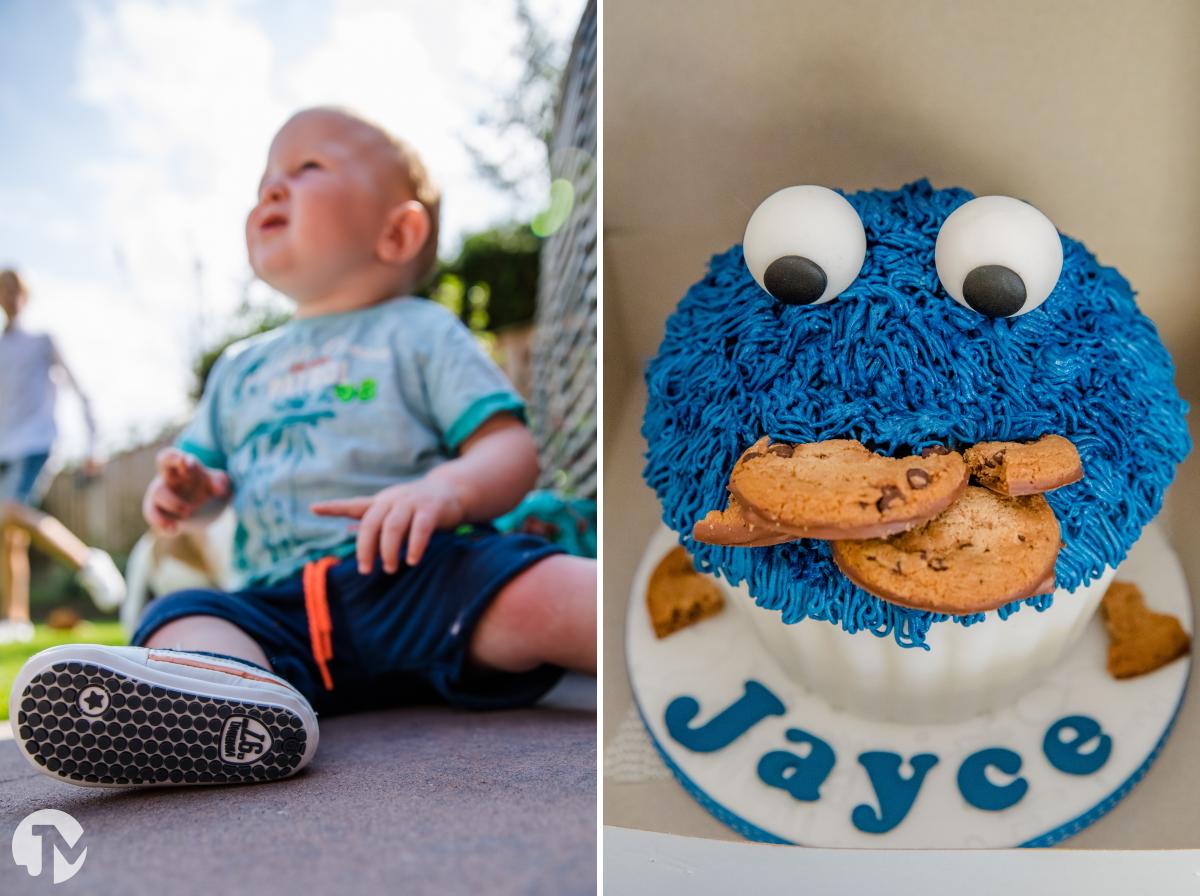 Verjaardagsfeestje met een cake smash