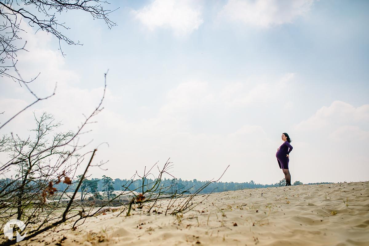 Zwangerschapsshoot Loonse en Drunense Duinen