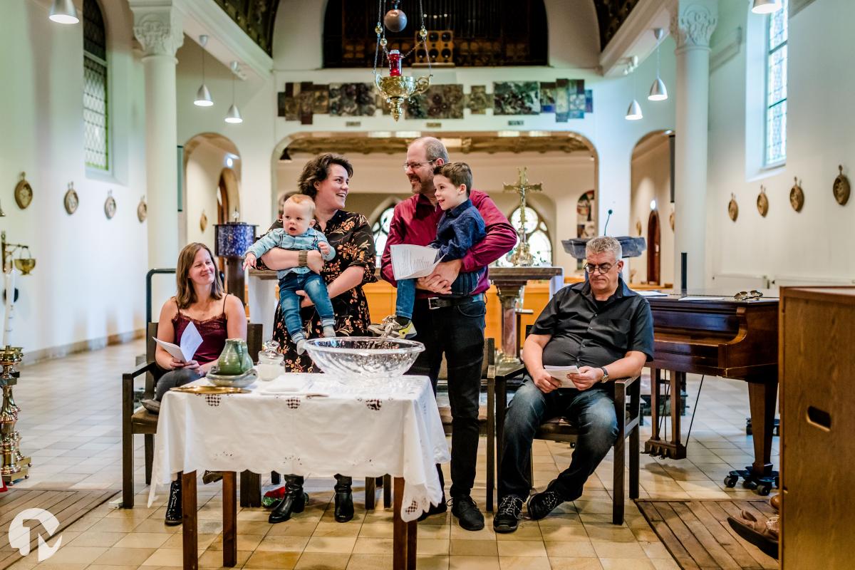 Fotograaf bij de doop van Lucas