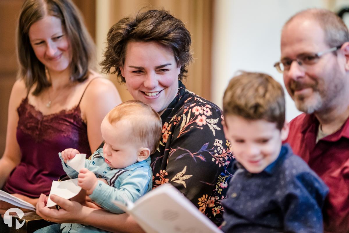 Fotograaf bij de doop van Lucas