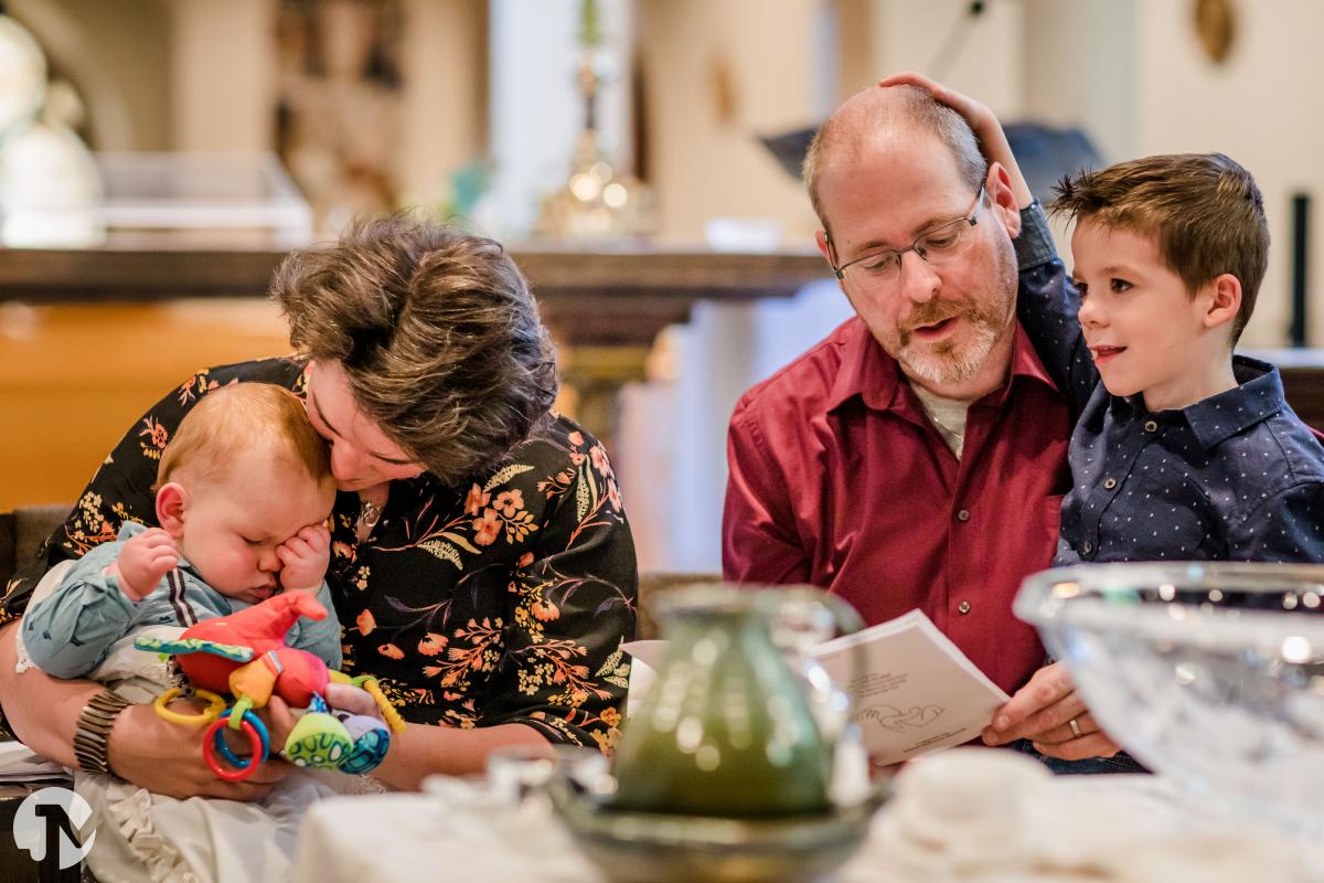 Fotograaf bij de doop van Lucas
