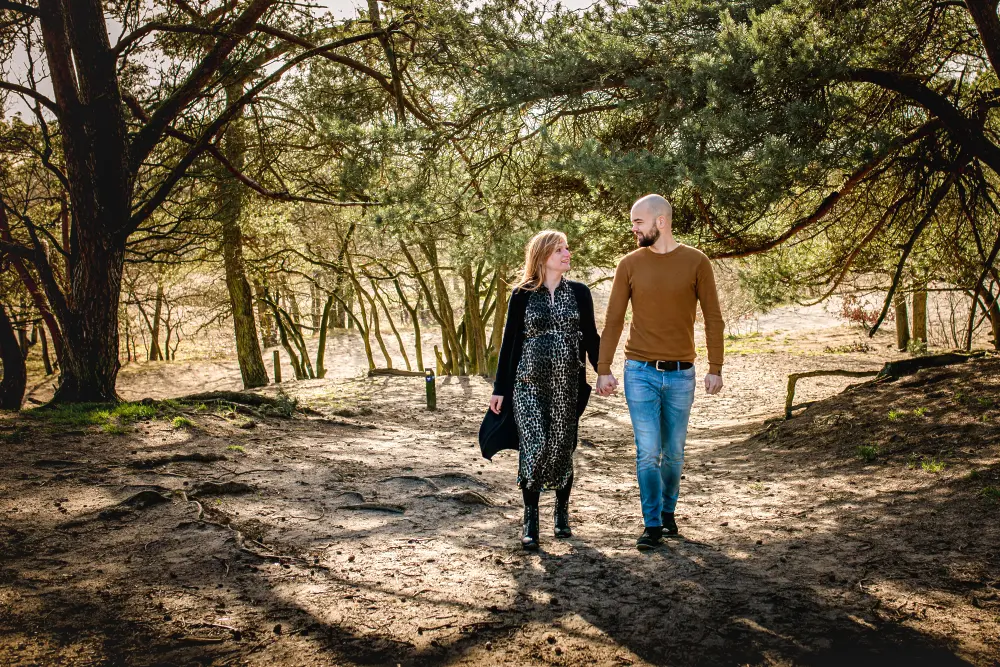 Zwangerschap fotohoot in Kaatsheuvel in de Loonse duinen