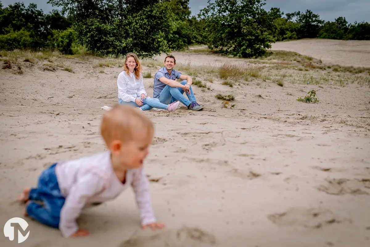 Fotoshoot gezin Loonse en Drunese Duinen