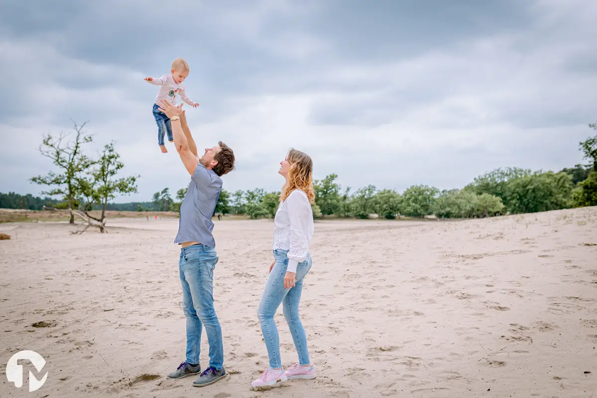 Fotoshoot gezin Loonse en Drunese Duinen