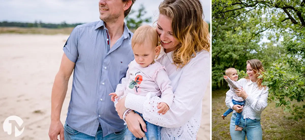 Fotoshoot gezin Loonse en Drunese Duinen