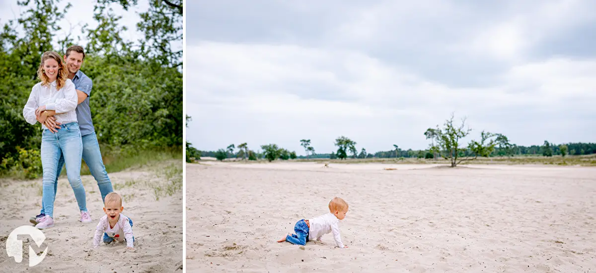 Fotoshoot gezin Loonse en Drunese Duinen