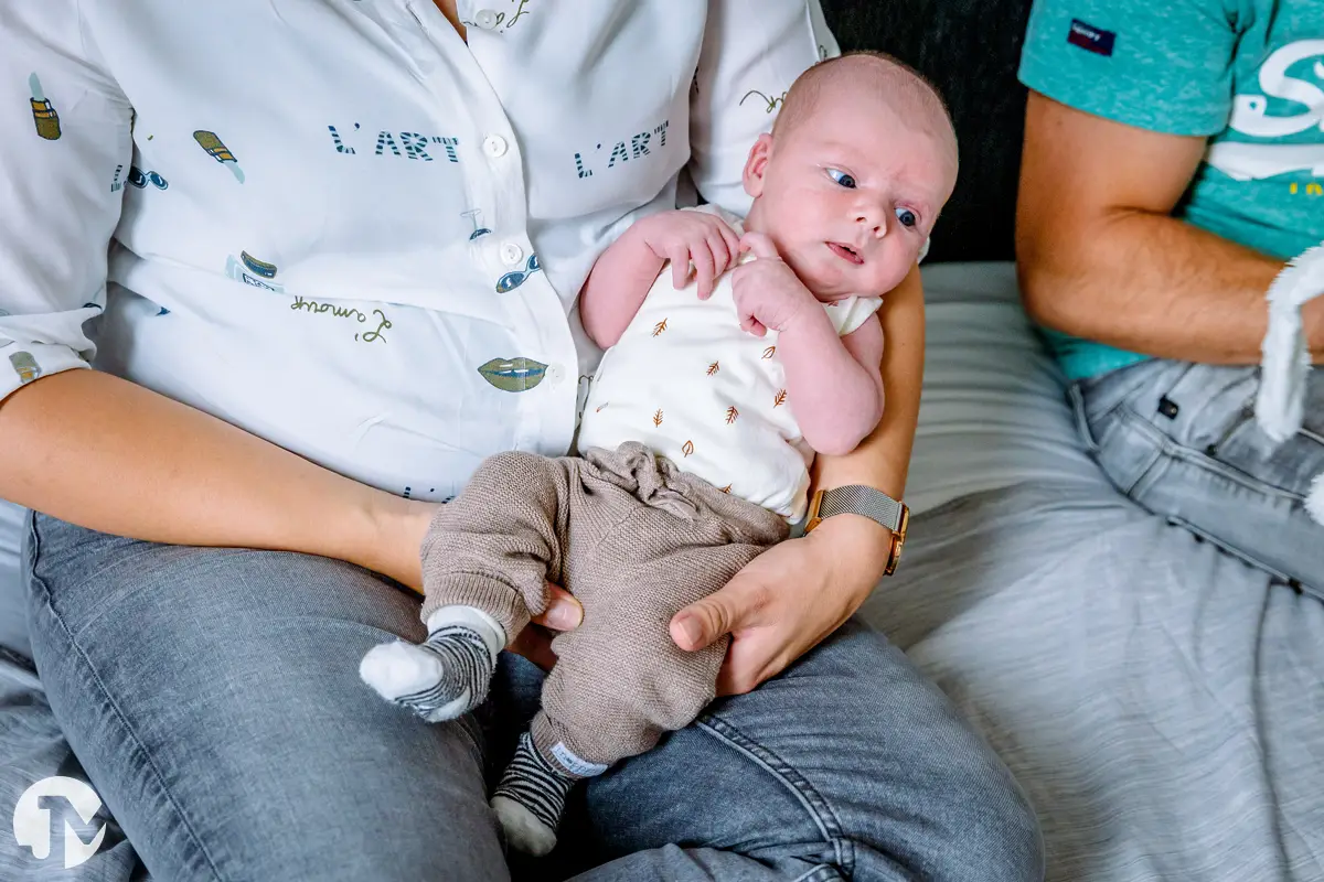 Baby fotoshoot van tweede kind