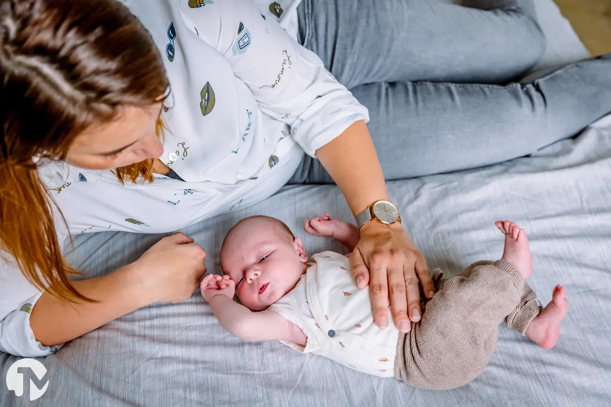 Baby fotoshoot van tweede kind