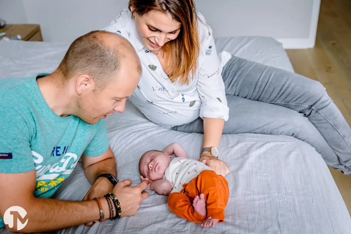 Baby fotoshoot van tweede kind