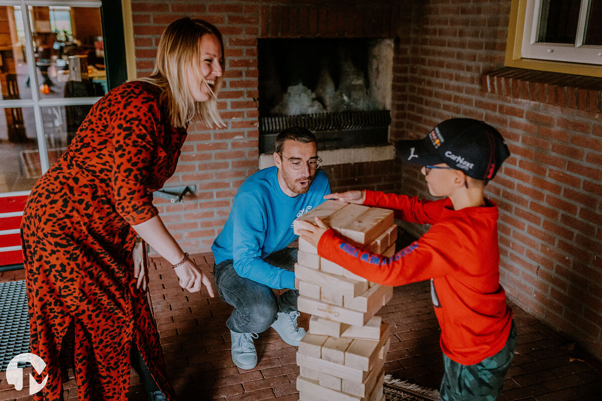 Fotograaf voor spontane foto's tijdens een familieweekend