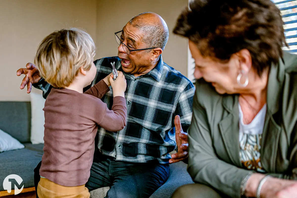 Fotoshoot voor opa en oma bij de Beekse Bergen