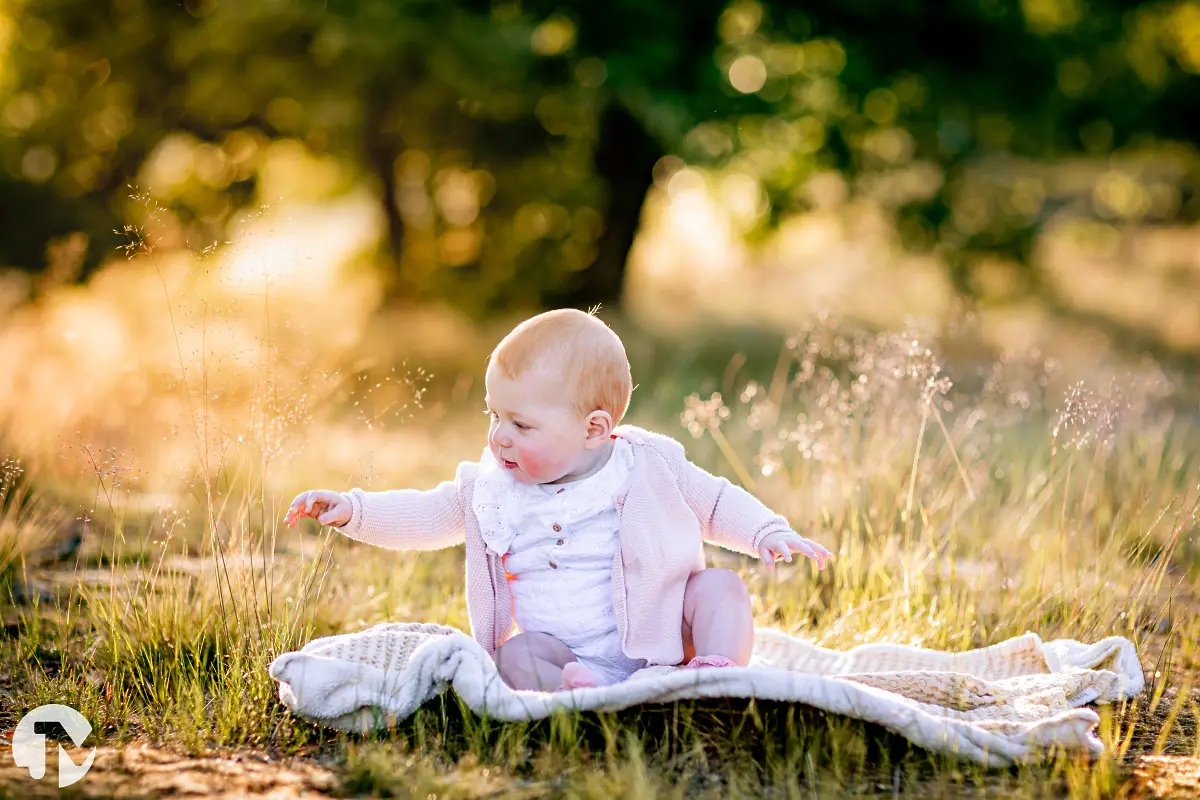 Familie fotoshoot bij avondzon