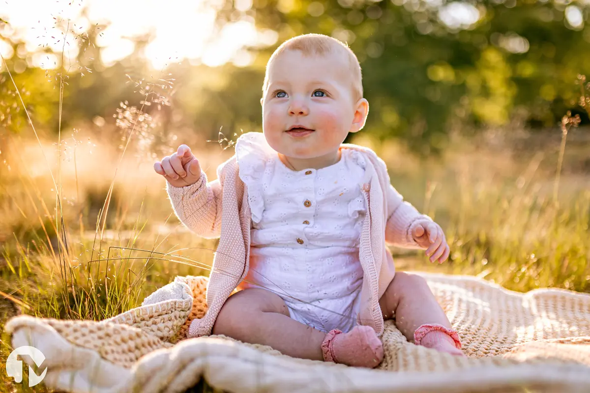 Familie fotoshoot bij avondzon