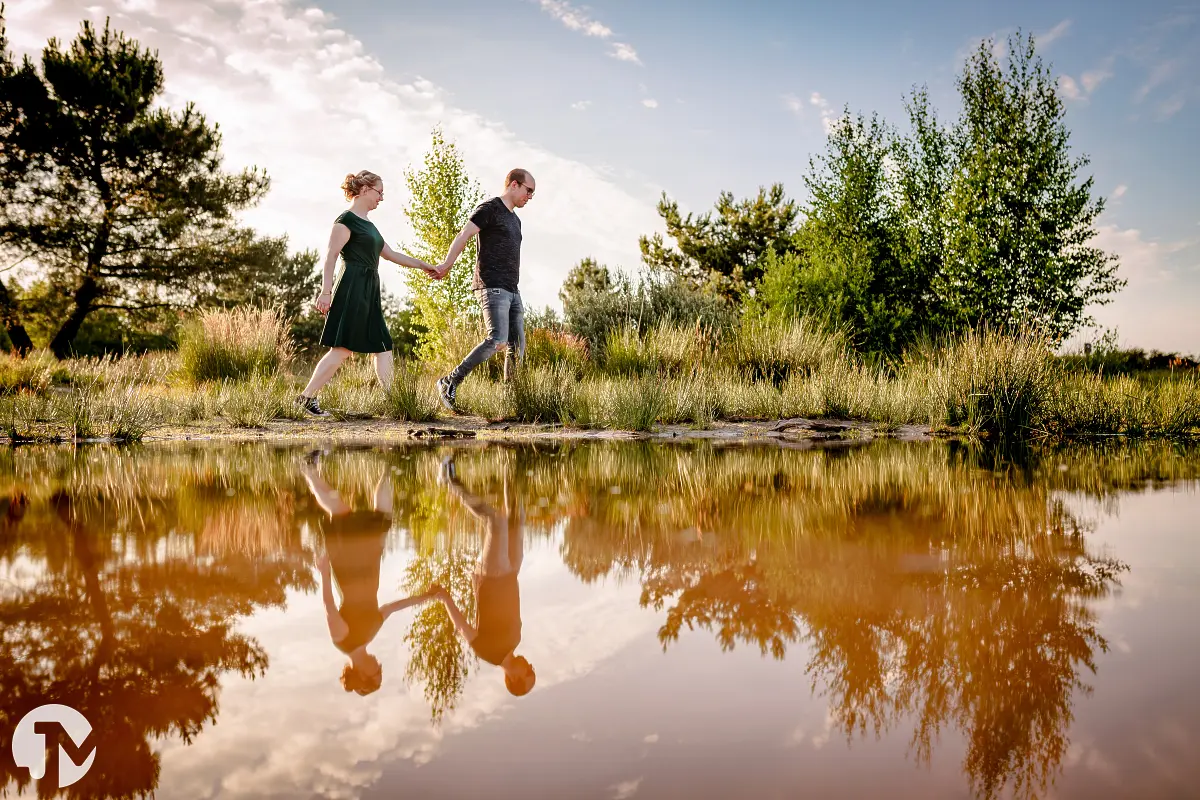 Loveshoot buiten in de natuur