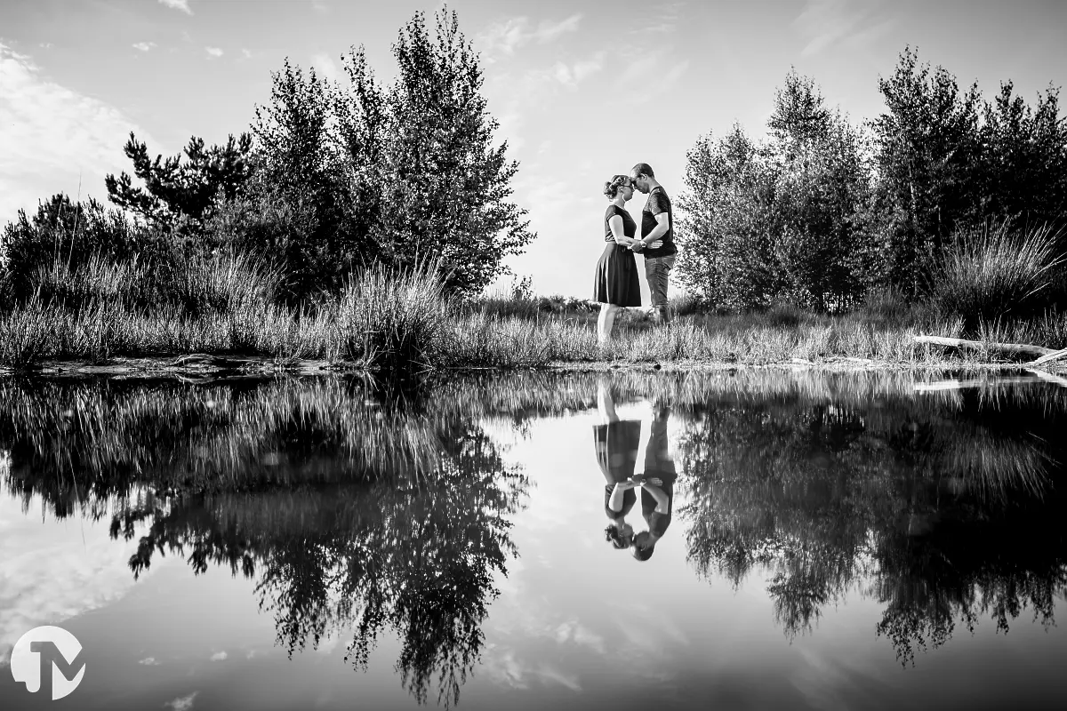 Loveshoot buiten in de natuur