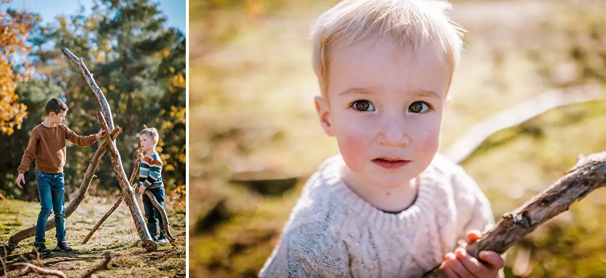 Fotoshoot in de natuur in de buurt van de Katjeskelder in Oosterhout.