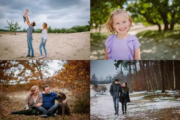 Fotoshoot Loonse en Drunense duinen in de vier jaargetijden.