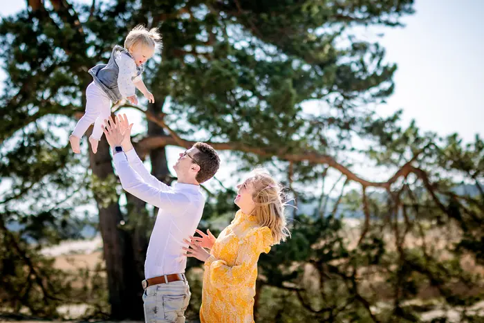 Gezinshoot in de Vachtelse heide Oosterhout.